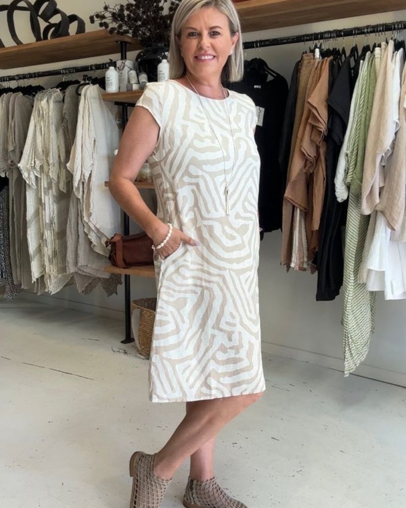 JULIA | ROUND NECK SUMMER DRESS