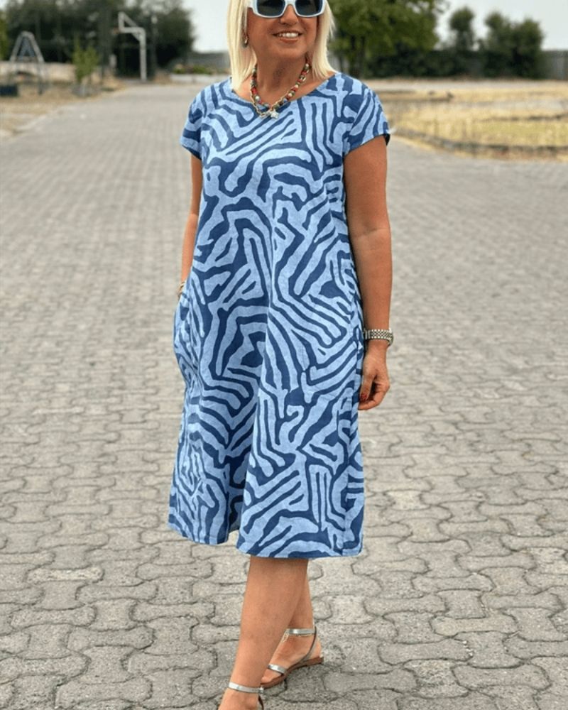 JULIA | ROUND NECK SUMMER DRESS