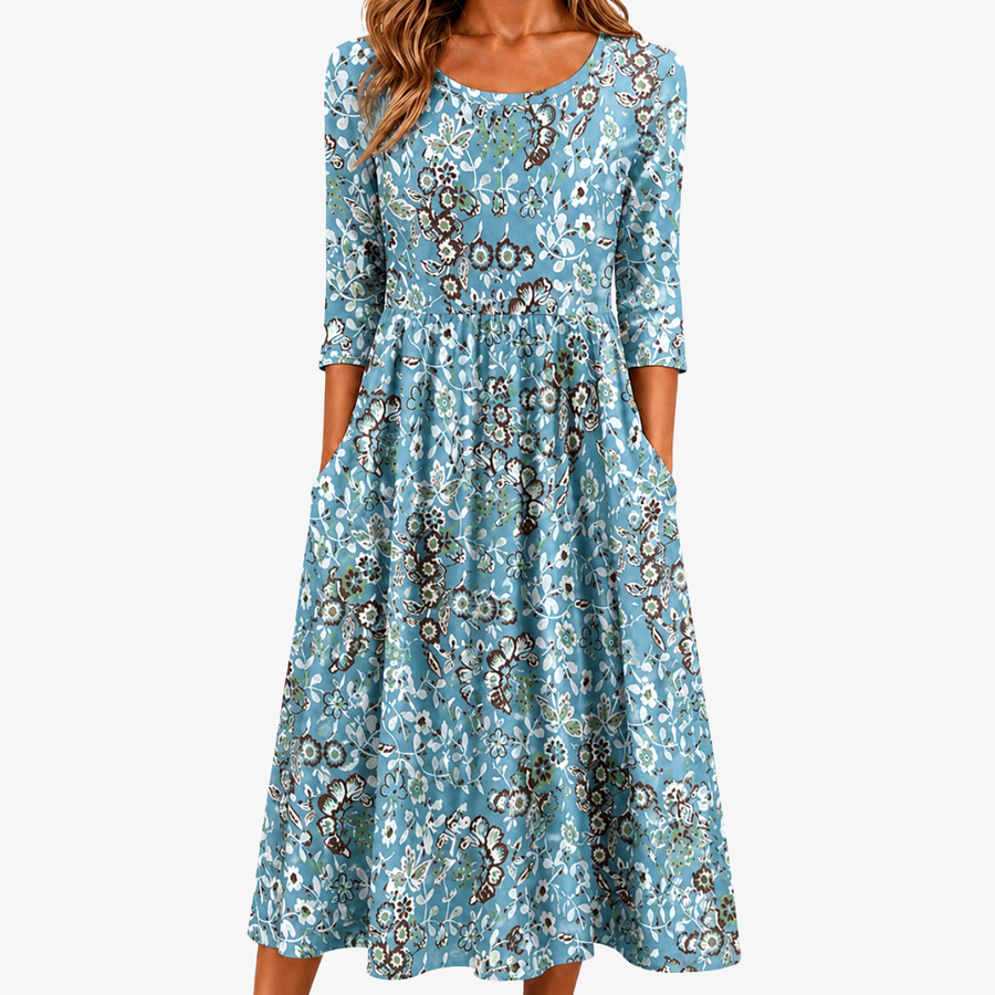 RILEY | COASTAL GARDEN POCKET MAXI DRESS