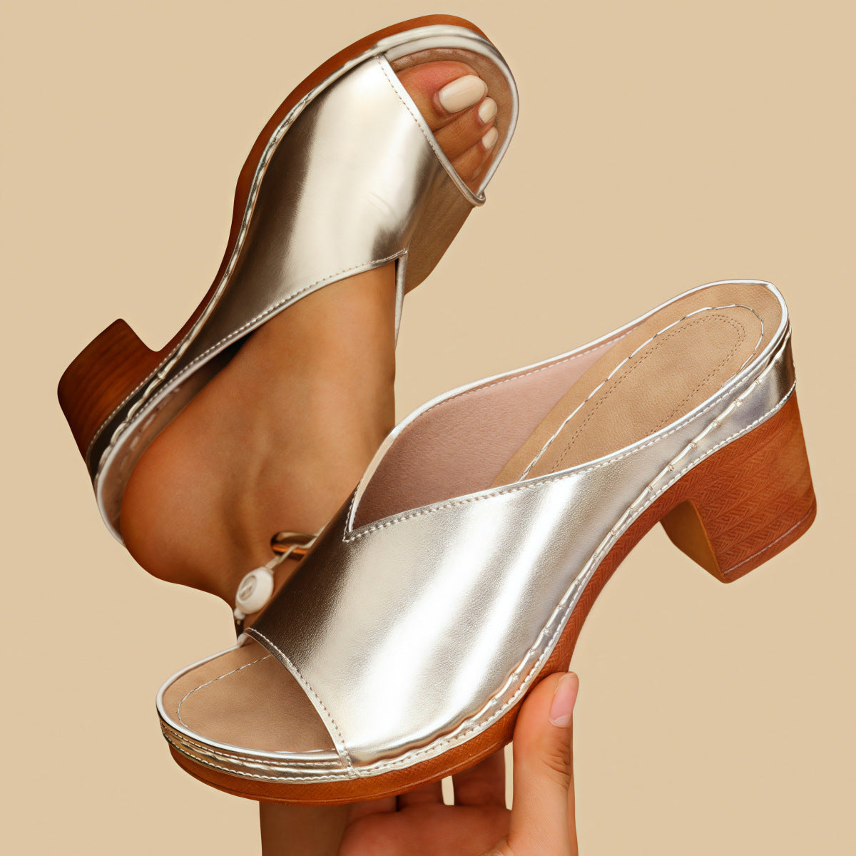 CANDACE | ORTHOPAEDIC OPEN-TOE MULES