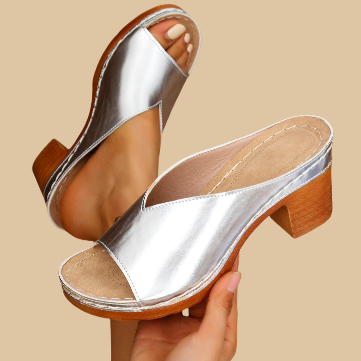 CANDACE | ORTHOPAEDIC OPEN-TOE MULES