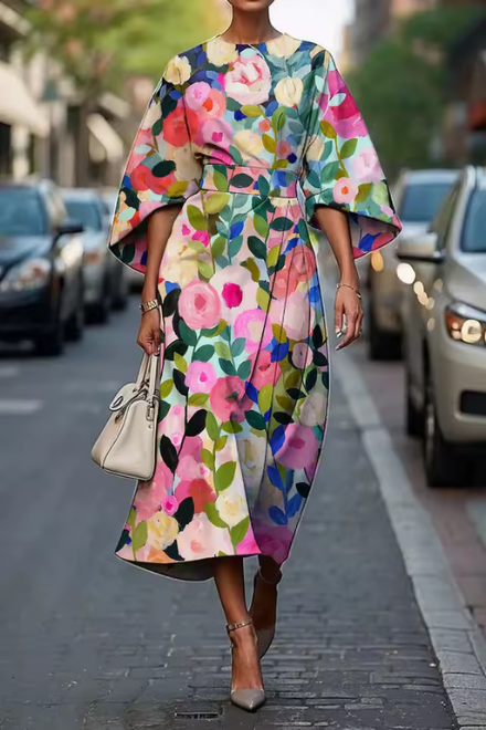 KENDALL | ELEGANT FLORAL DRESS