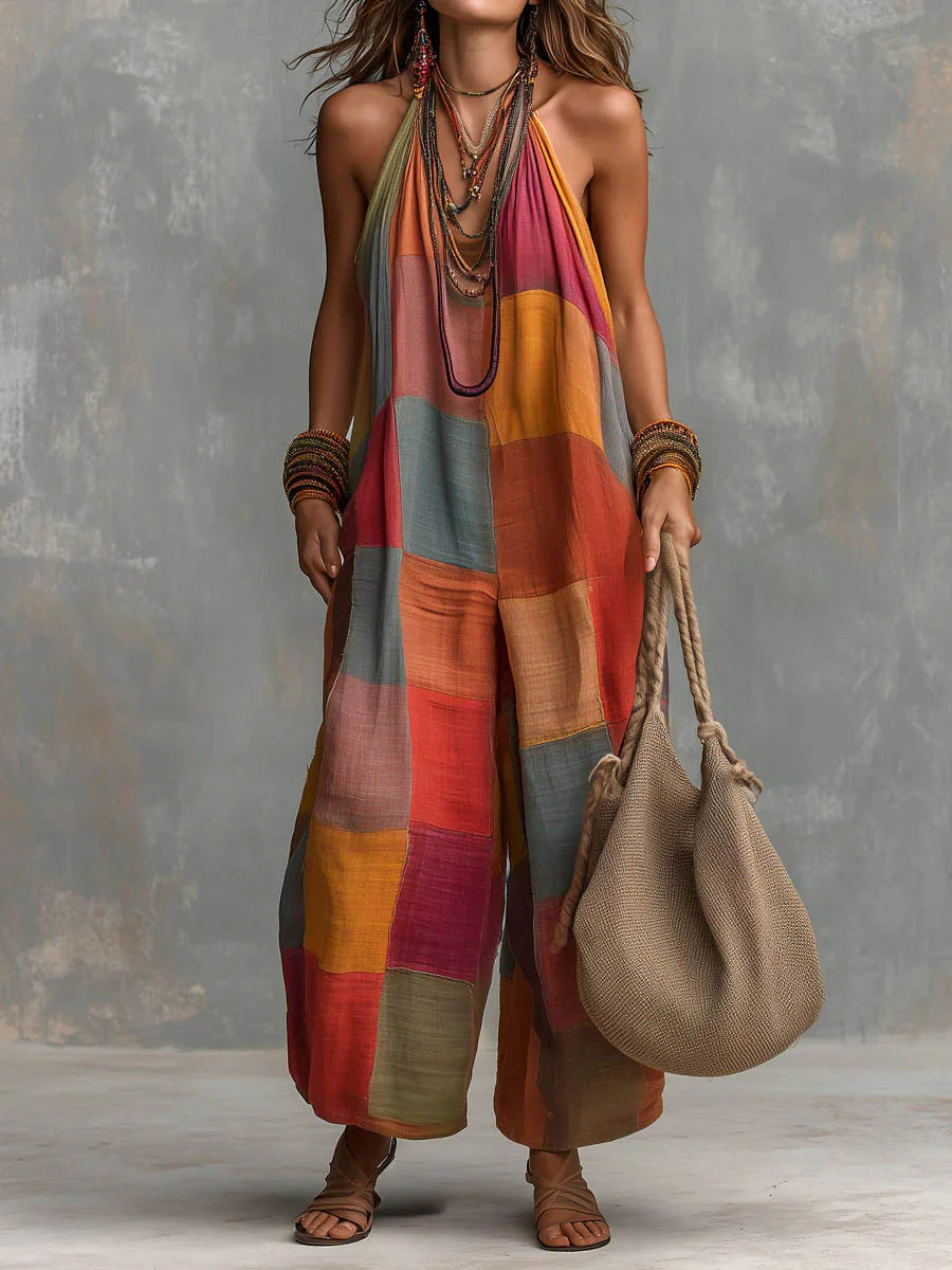 LENA | BOHEME PATCHWORK STYLE JUMPSUIT