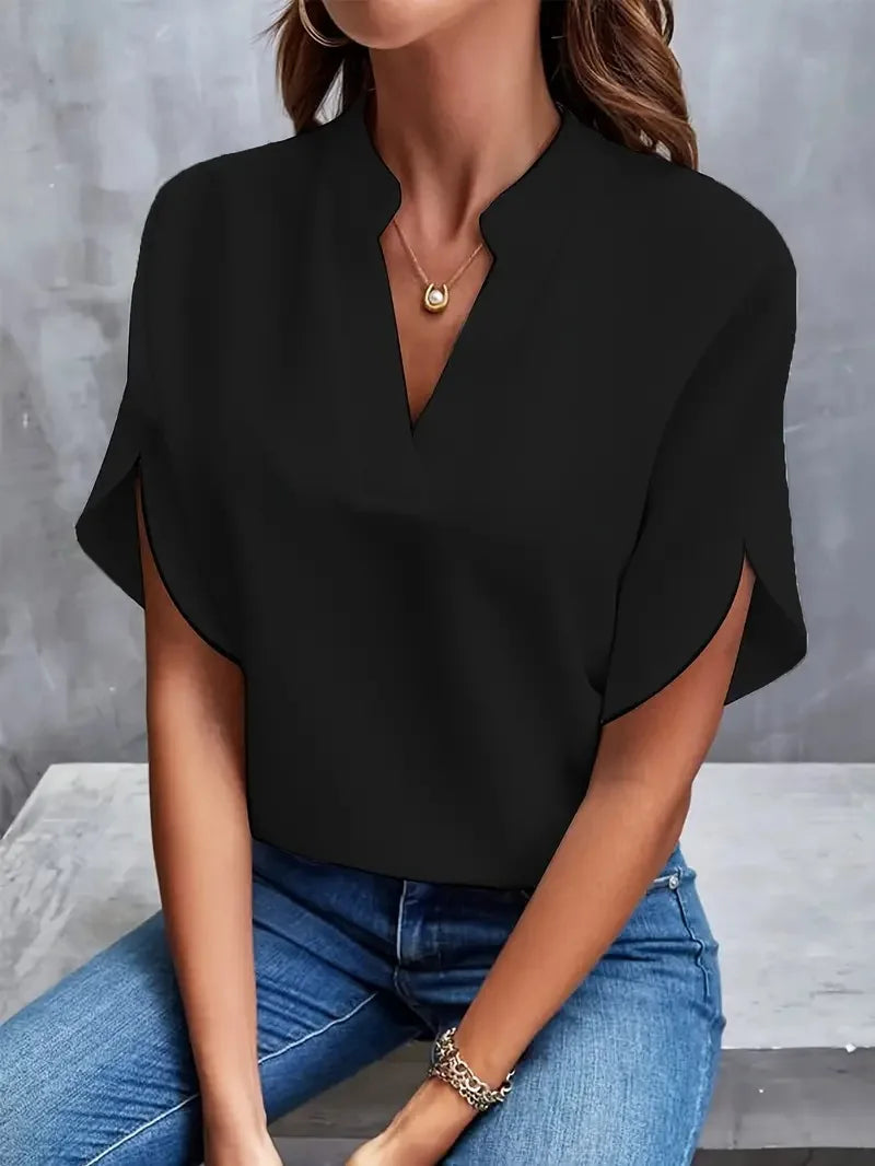 SOFIA | SOFT AND ELEGANT BLOUSE WITH V-NECK