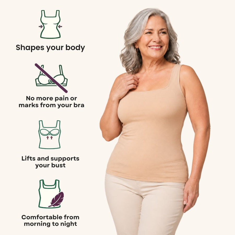 CAMRYN | | BUILT-IN BRA SHAPER TANK TOP