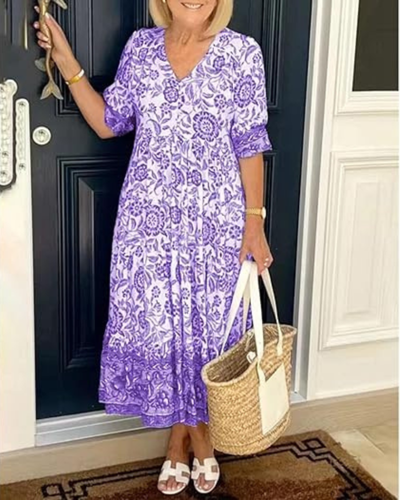ZITA | ELEGANT AND AIRY FLORAL DRESS