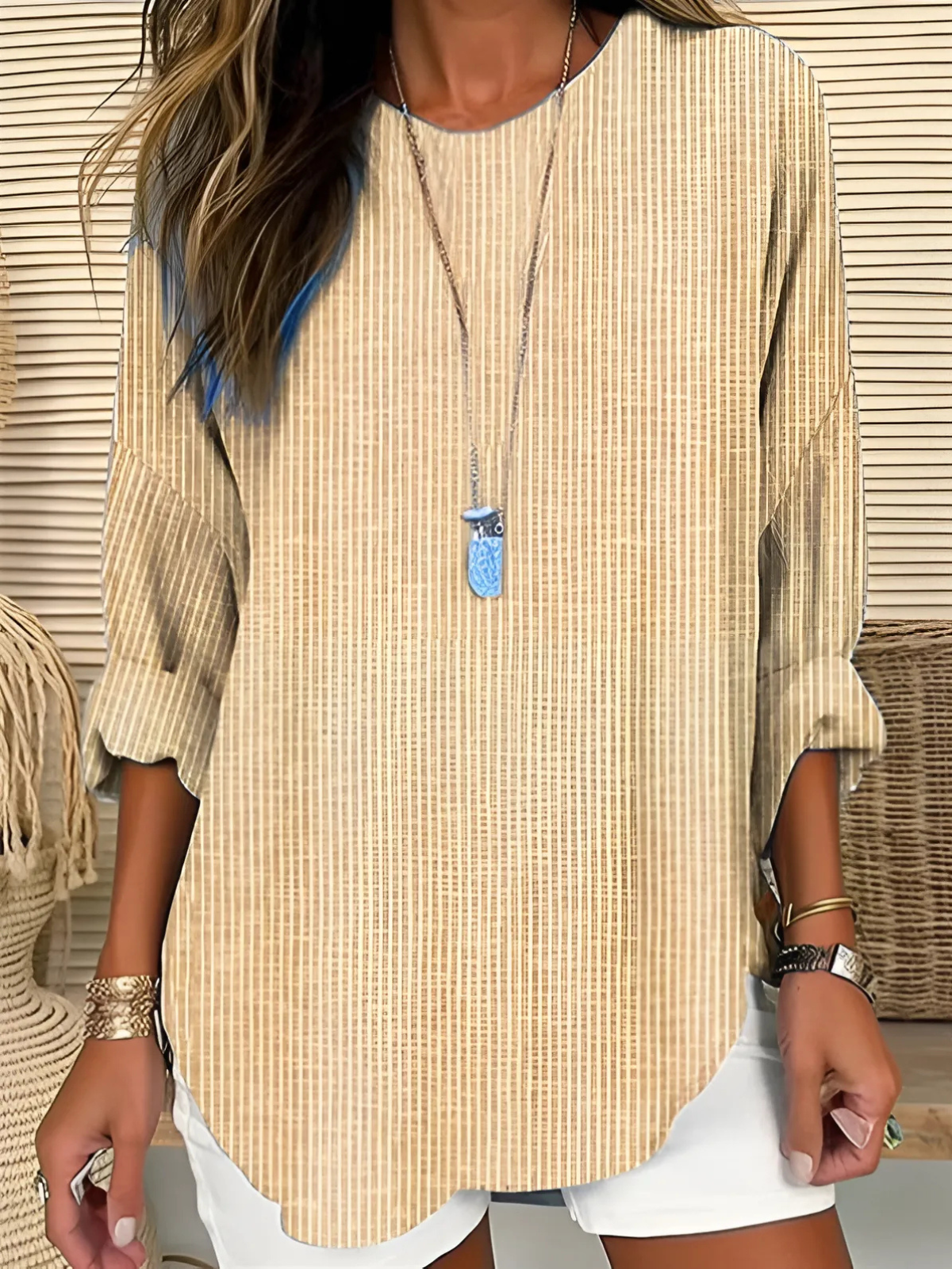 BRITNEY | CASUAL STRIPED BLOUSE