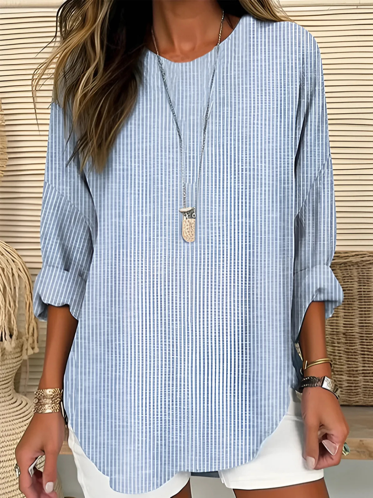 BRITNEY | CASUAL STRIPED BLOUSE