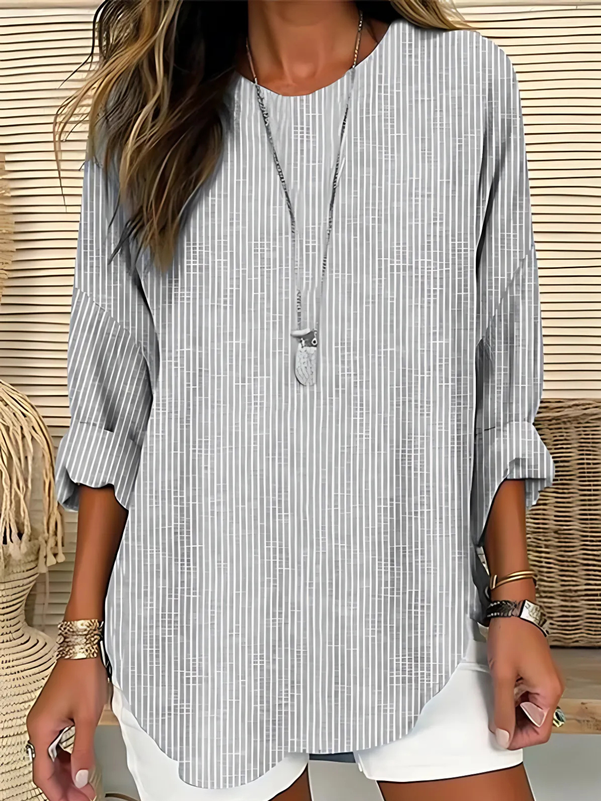 BRITNEY | CASUAL STRIPED BLOUSE