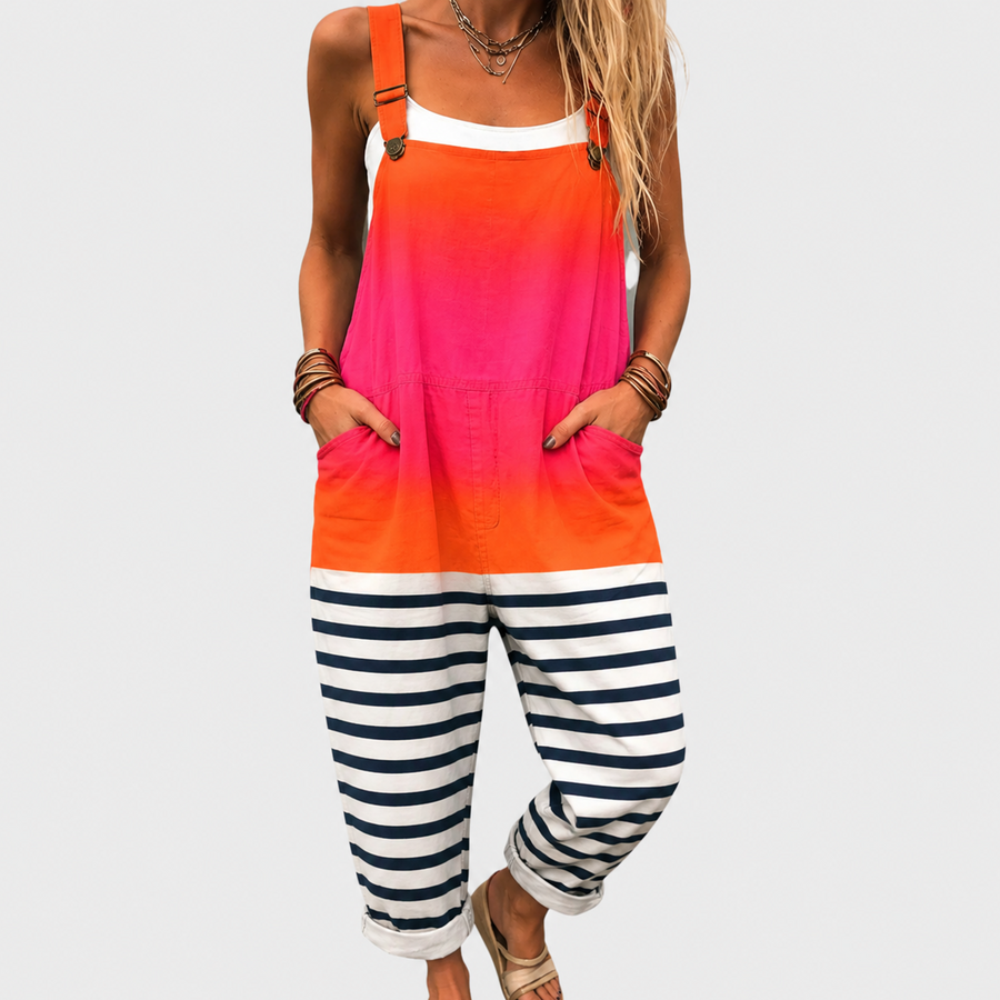 OLIVIA | COMFORTABLE PRINTED OVERALLS