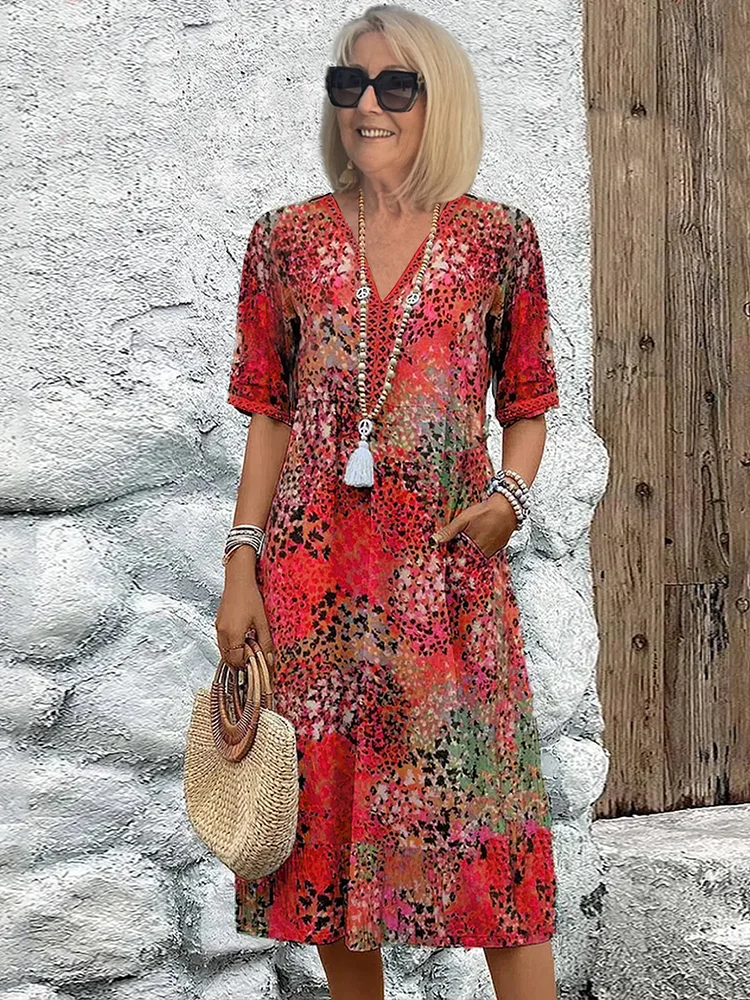 FELICIA | VIBRANT MIDI DRESS