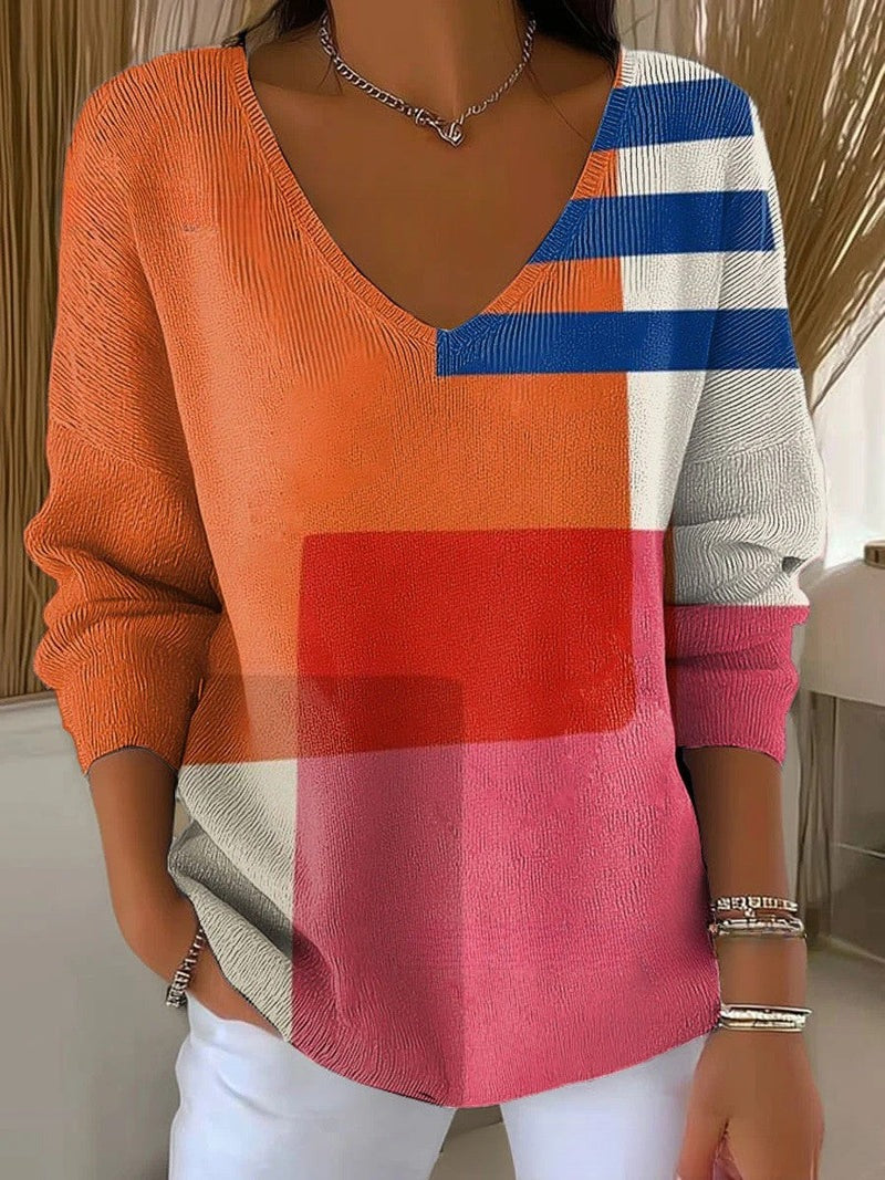 AUTUMN | COSY SWEATER WITH PRINT