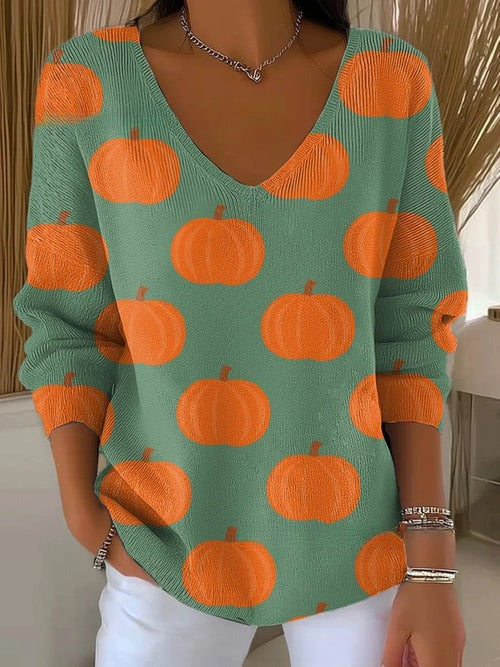 AUTUMN | COSY SWEATER WITH PRINT
