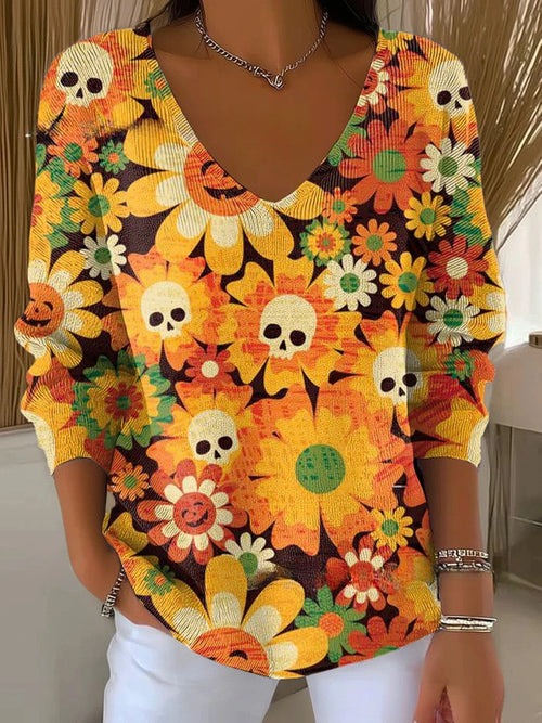 AUTUMN | COSY SWEATER WITH PRINT