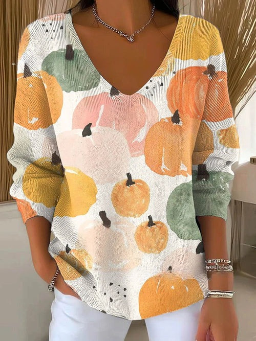 AUTUMN | COSY SWEATER WITH PRINT