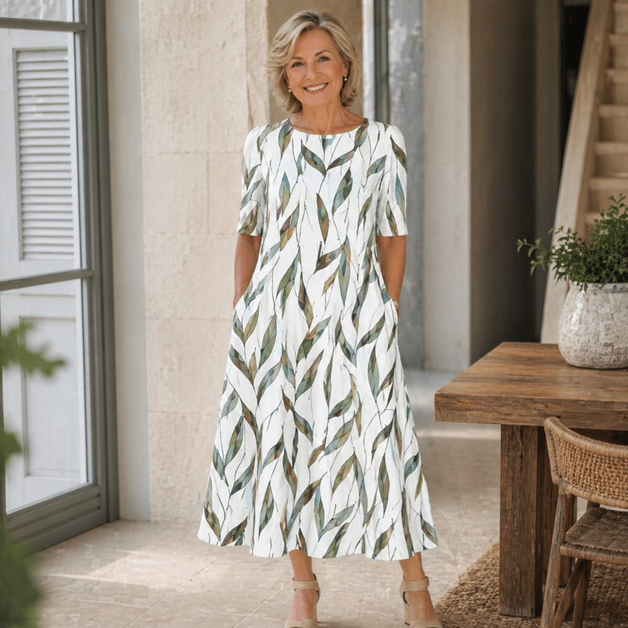 MISCHA | EFFORTLESS FLORAL MIDI DRESS