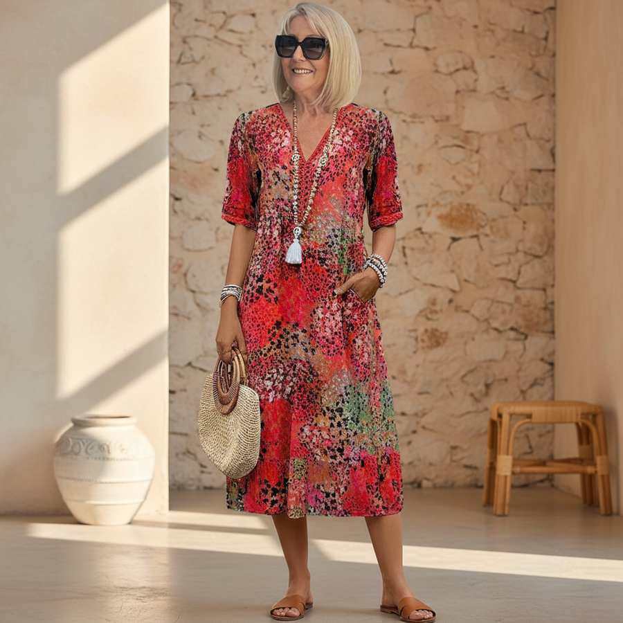 FELICIA | VIBRANT MIDI DRESS