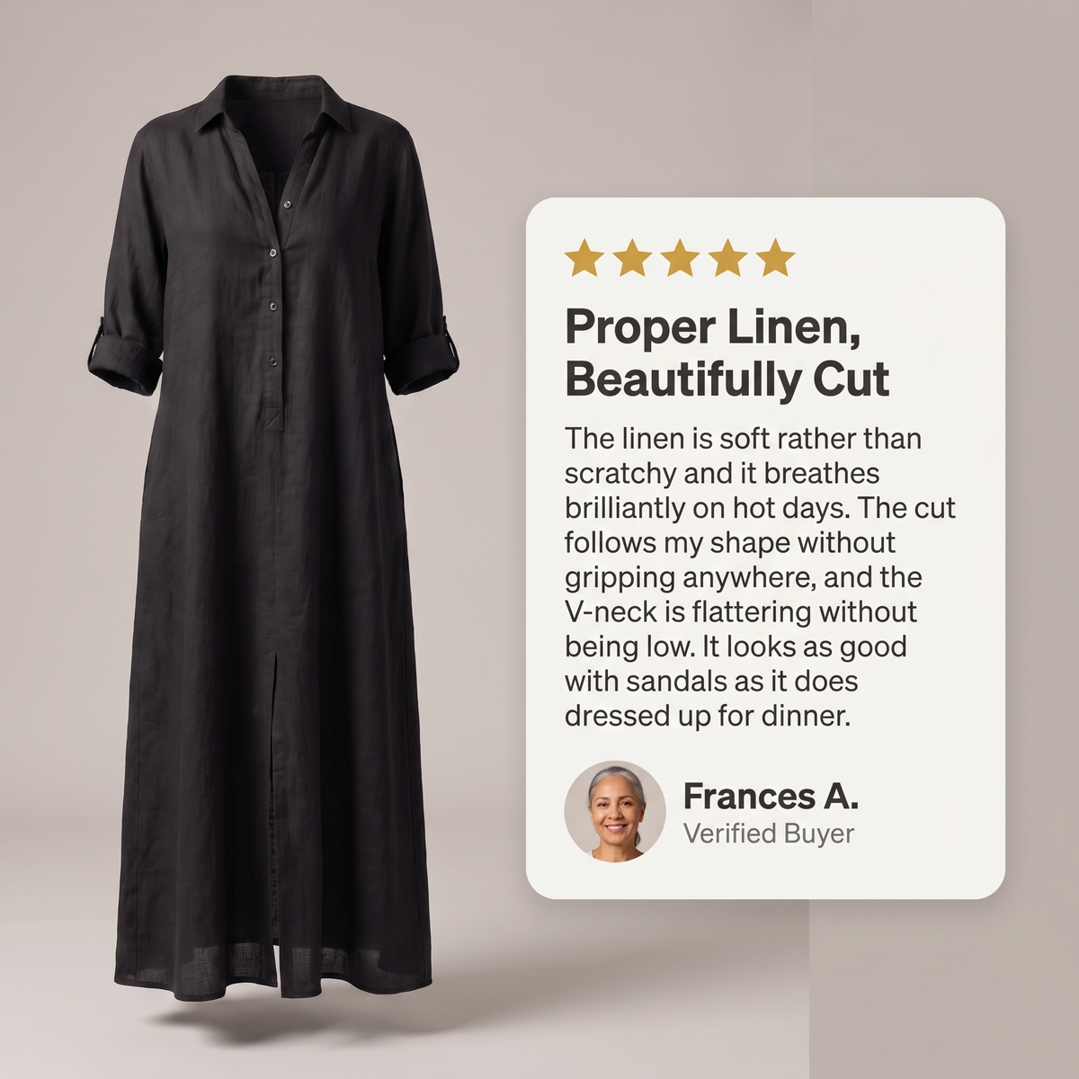 HARRIET V-NECK DRESS