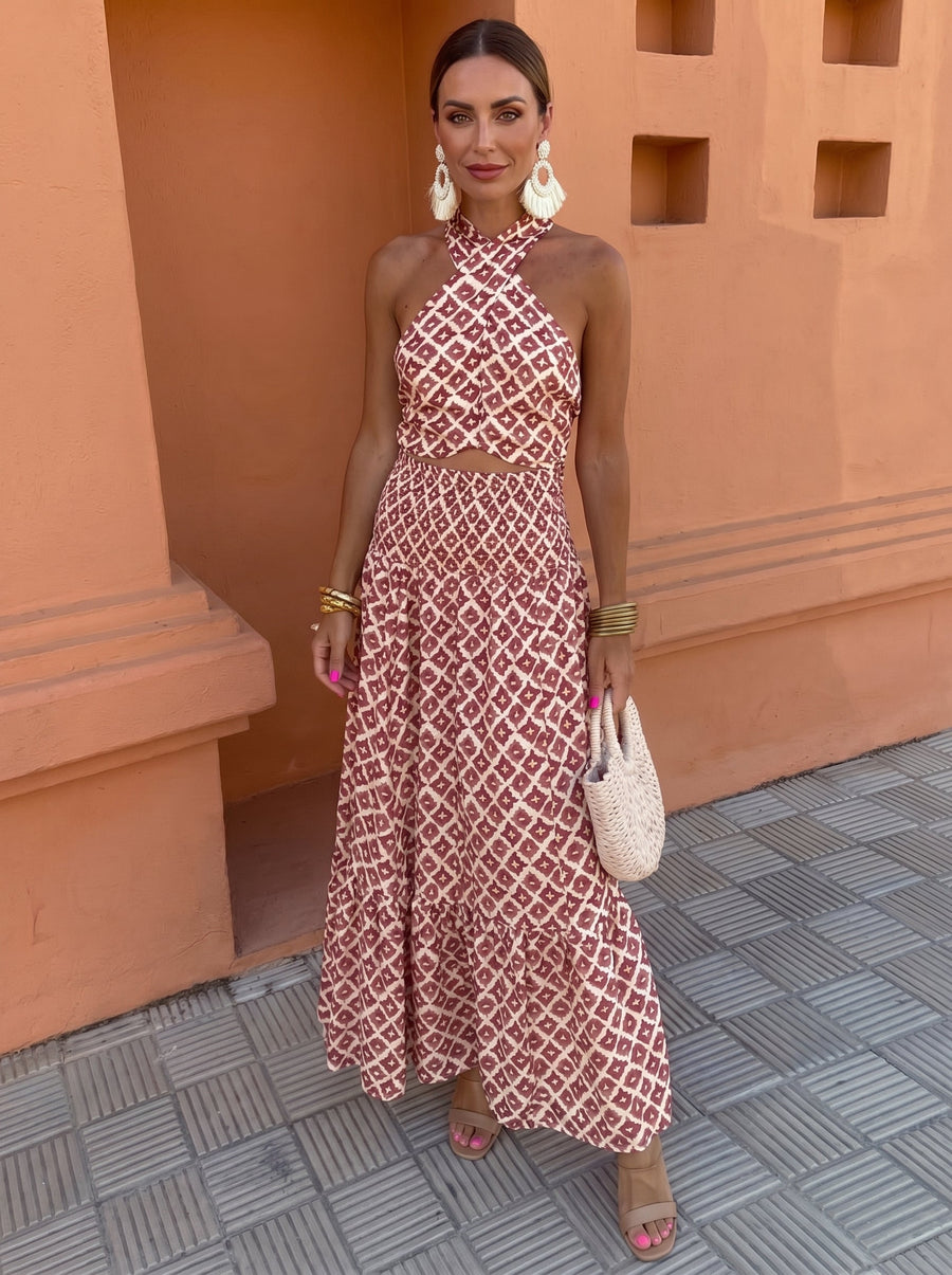 SELENA | ELEGANT DRESS WITH PRINT